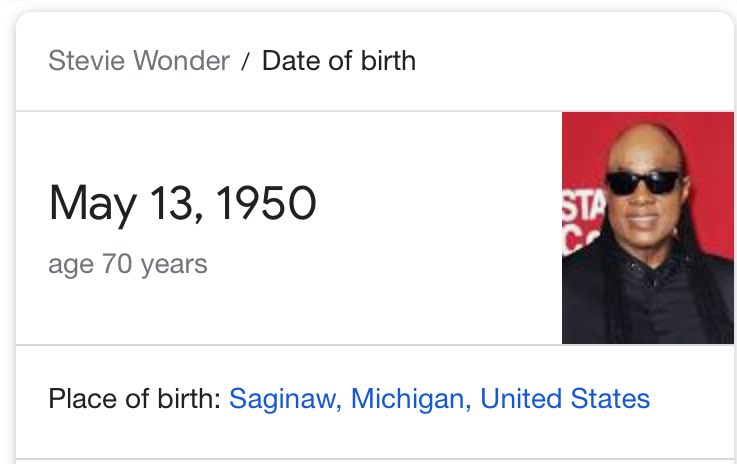 Happy Birthday to Stevie Wonder 