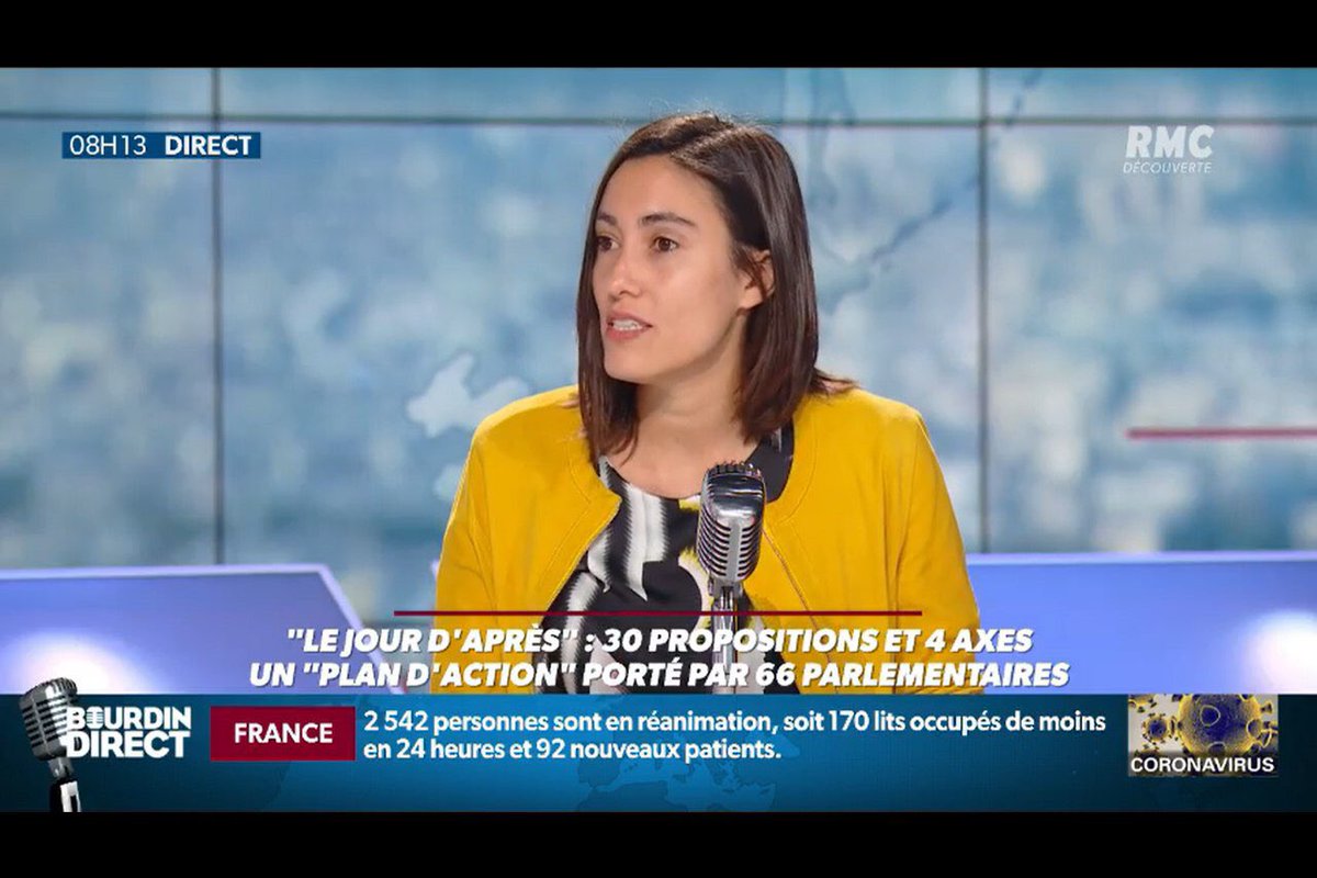 PaulaForteza's tweet photo. J'étais ce matin l'invitée de @JJBourdin_RMC pour parler du @jourdapres

66 parlementaires, 8700 contributions, 26 000 participants, 50 experts et 4 priorités: santé, sobriété, solidarité souveraineté. Retrouvez nos 30 propositions pour le jour d'après.
▶️ https://t.co/kQPec6IB7p https://t.co/j2YVea0Vi3