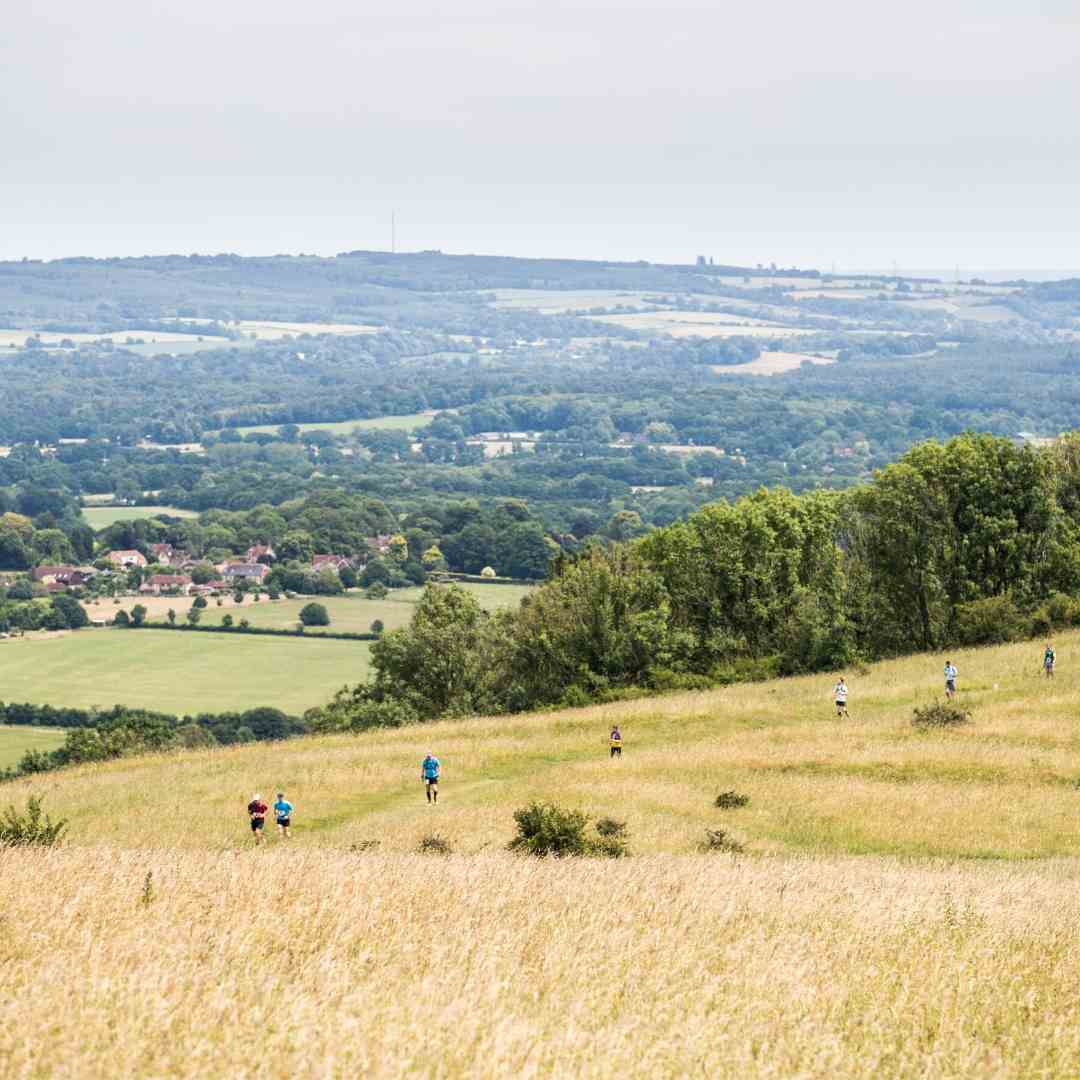 Scenic view of the week! 

Trekking along the rolling chalk hills of the South Downs Way, enjoying stunning panoramic views of the valleys below.