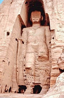 TathagatThe famed gigantic Buddha statues of Bamyan, Afghanistan. They were carved out of mountain cliffs & were completed by 6th century CE. The bigger statue was 174 ft & the smaller one 115 ft tall. Most probably built by local Kushan rulers or traders along Silk route