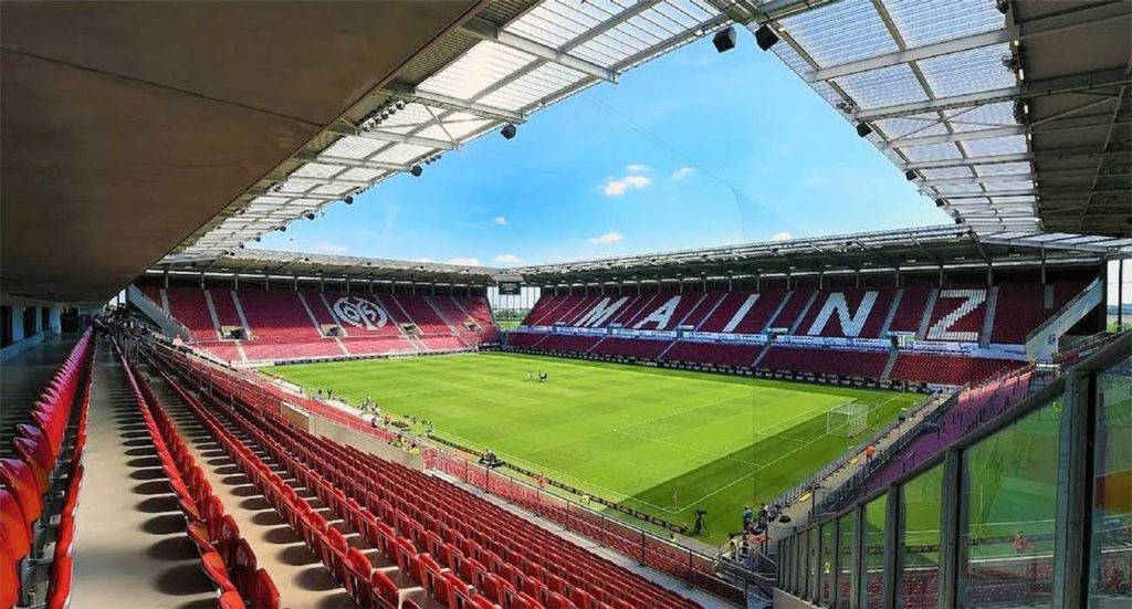  The club play their home games at the Opel Arena.Opened: July 2011Capacity: 34,034They have never won any major domestic honours. (6/9)