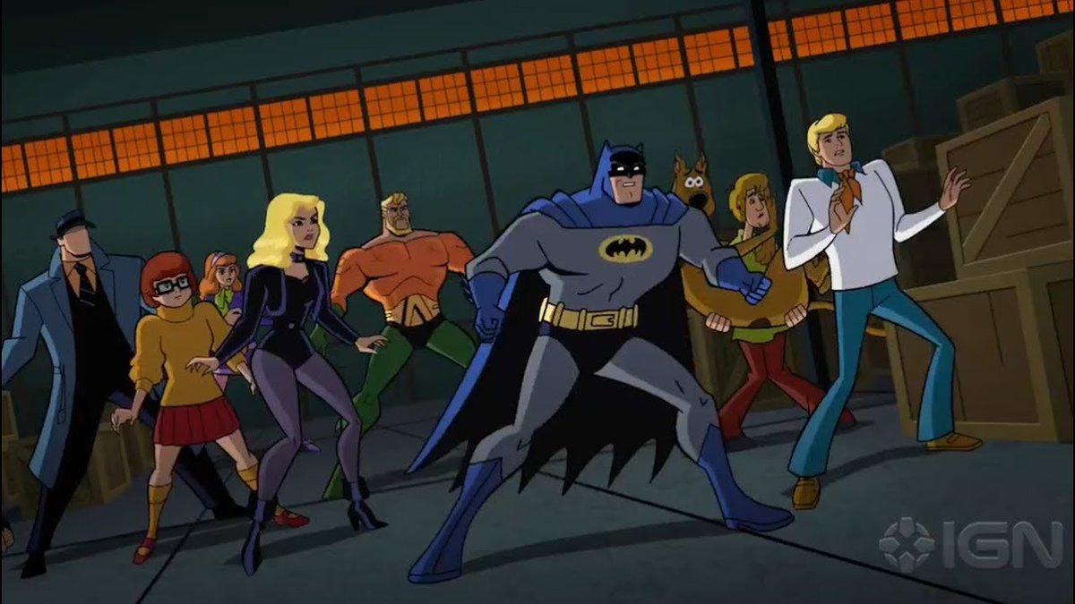 36. Scooby-Doo! & Batman: The Brave and the BoldBack in 1972, in an episode of The New Scooby-Doo Movies called "The Dyanmic Scooby-Doo Affair," Scoob and the gang helped Batman and Robin defeat the Joker and uncover a strange mystery. It's very charming.This is not that.