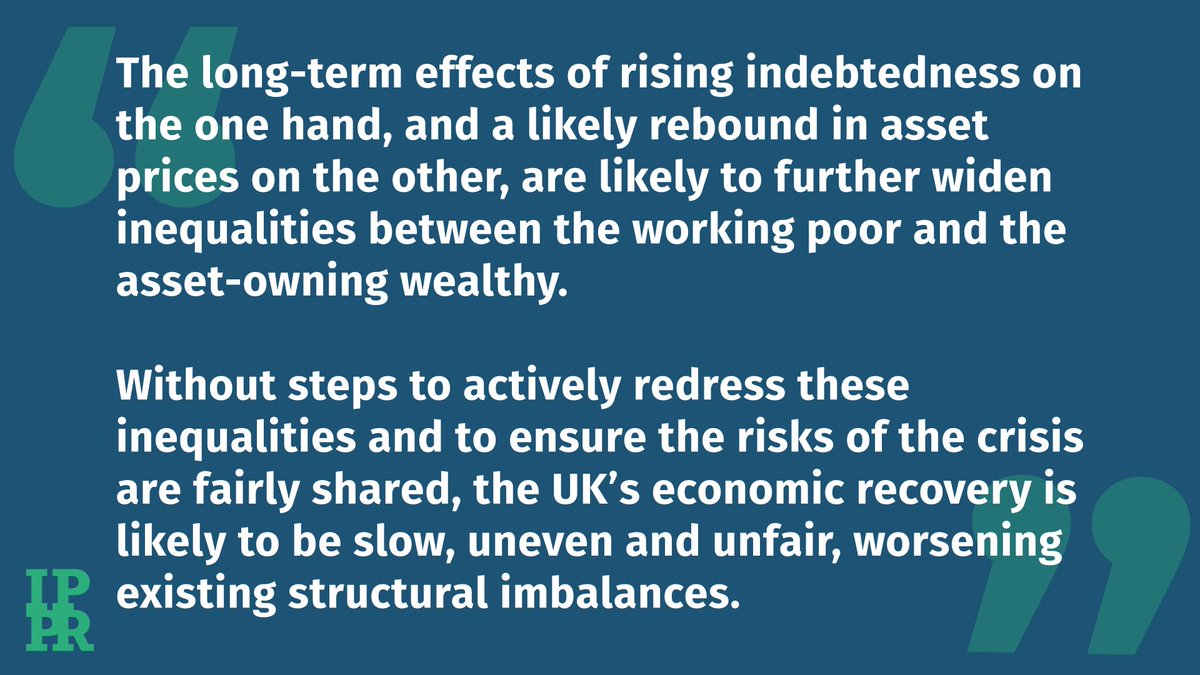 Current measures effectively protect landlords and lenders from the economic impact of the virus, while poorer households bear the brunt Without further action, lockdown will widen inequality across the UK  http://bit.ly/IPPRrent 