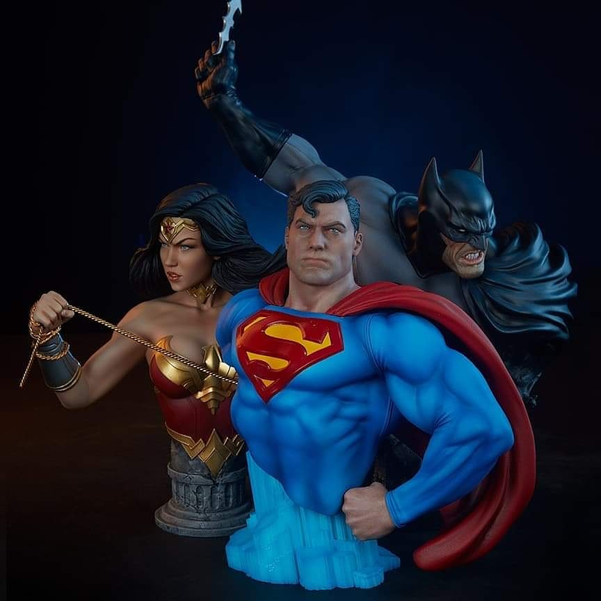 STATUEPLANET's tweet photo. La Trinidad 😍 Bustos 1/3 by @sideshowcollectibles
#danielbel #sideshowcollectibles #statueforum #wonderwoman #dcfans #nerdreverse #dxtoys #wearecollectors #maniageek #raddtitan #batman #dccomics #worldcollector #resincollectors #superman #jla #hottoys #hottoyscollection https://t.co/wtbPwq1NJR