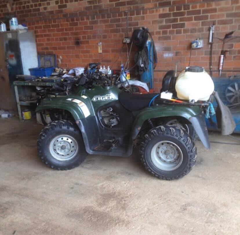 PCSODarrenB's tweet photo. #Withernsea green Suzuki โEigerโ DRZ400cc quad bike stolen during farm burglary on Hull Road around 2am this morning, any sightings, know the whereabouts or info on the crime call 101 log 29 13/5/20 has stray box mounted on rear #FarmWatch #ruralwatch #OpYellowFin https://t.co/MVueoVNj34