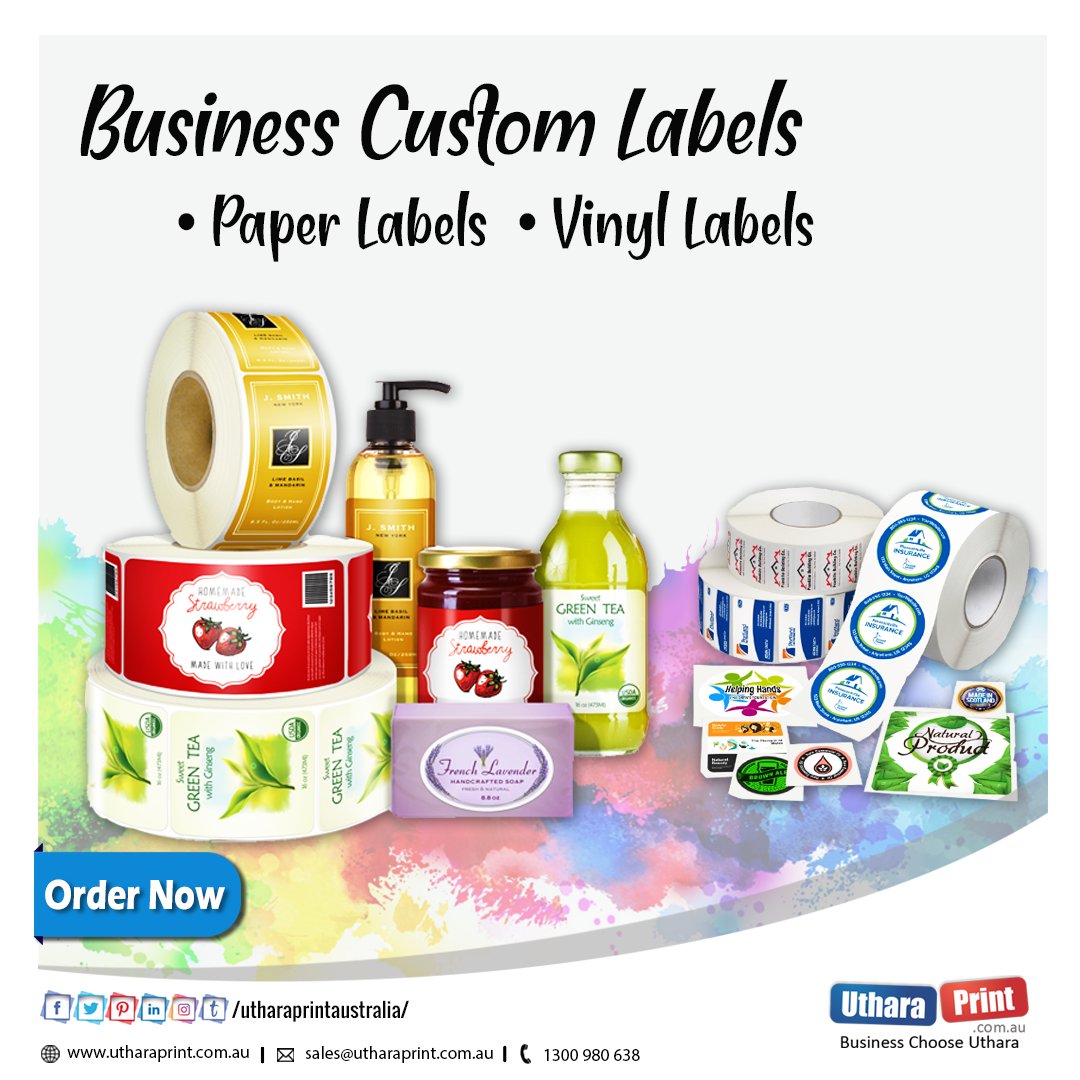 UtharaPrintAUS's tweet image. Custom Labels | Rectangular Shape | Size - 12X25 mm | Printed On Rolls.
Paper Labels 250 Only - $87.50
Vinyl Labels 250 Only - $100.00
Like Our Page : utharaprint_australia
Mail us : sales@utharaprint.com.au
#CustomLabels #BusinessCustomLabels #PaperLabels #VinylLabels