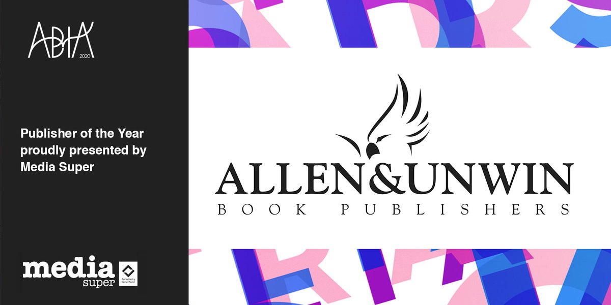 The #ABIA2020 Publisher of the Year is <a href="/AllenAndUnwin/">Allen & Unwin</a>! Proudly presented by <a href="/MediaSuper/">Media Super</a>