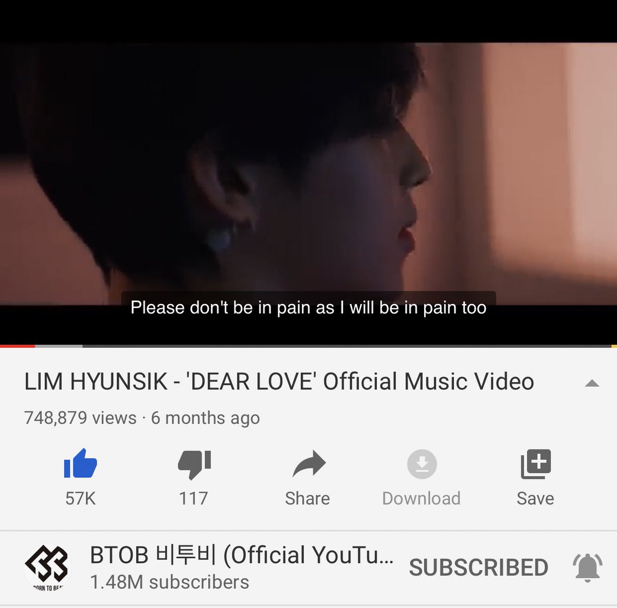 Dear Love view count streaming thread 13MAY2020 04:20PM KST748,879ps. I didnt realize i unliked the video by mistake 