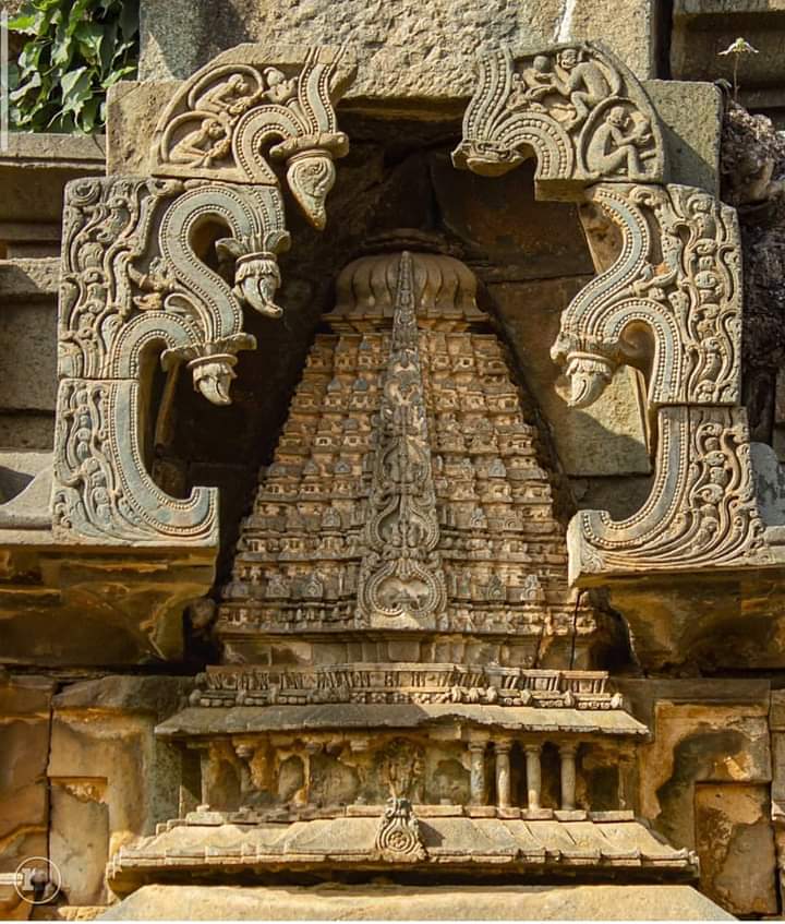 This beautiful prototype model has been carved in Trikuteshwara Temple Gadag, Karnataka ofKalyani Chalukyas who ruled this region 1050 to 1200 CE.Pic 2: Kopeshwar Temple #Temple  #architecture