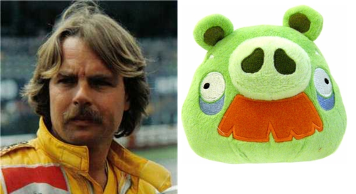 F1’s original Flying Finn was a chap named Keke Rosberg, champion in 1982 He sported facial hair that current drivers could only dream of growing. Decades later, a Finnish company called Rovio decided to pay tribute to Rosberg. Looks familiar? :-)