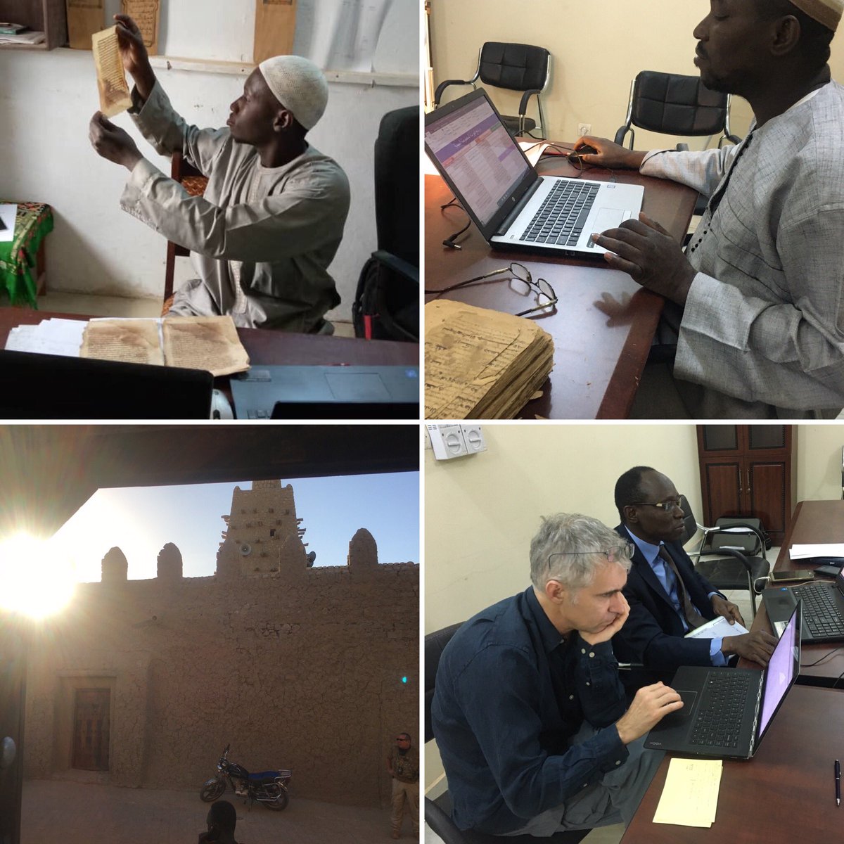ml_russo's tweet photo. #Ajamilab network includes several research units. They are based in Hamburg, Bamako, Timbuktu and Djenne; Malian units also do field travels, when possible, in order to catalogue #Ajami manuscripts in additional libraries.
Follow us! @AjamiLab @CSMC_Hamburg @dimabondarevs https://t.co/UClPzncbay