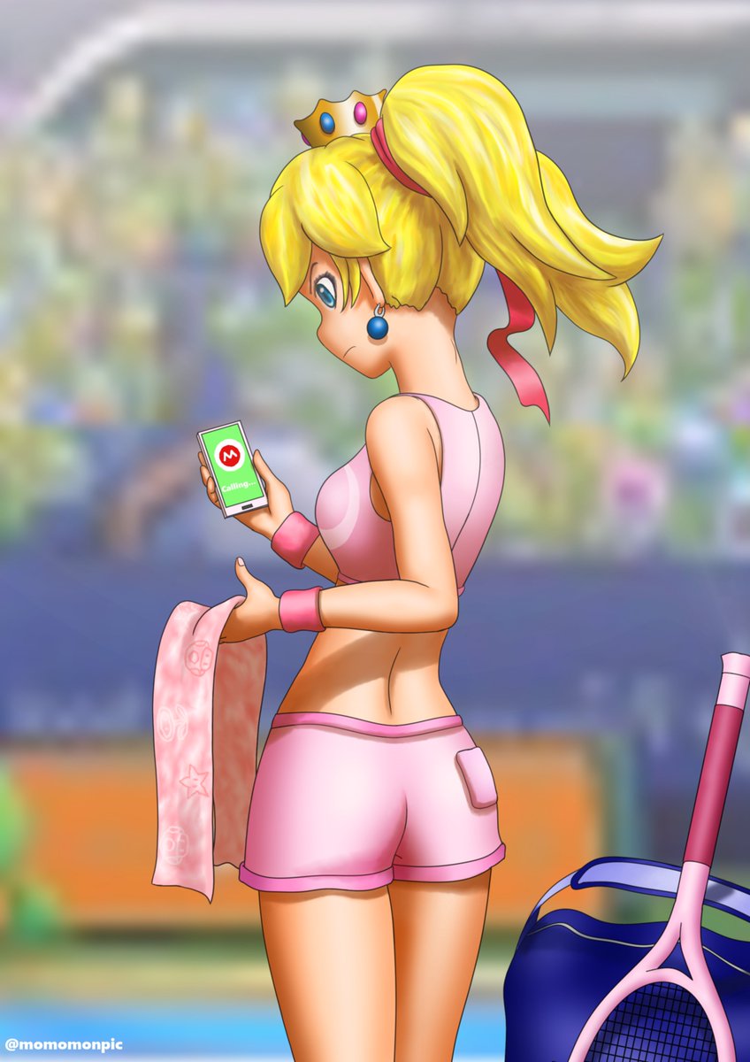 Momomonpic On Twitter 遅刻マリオ ピーチ姫 Princesspeach イラスト