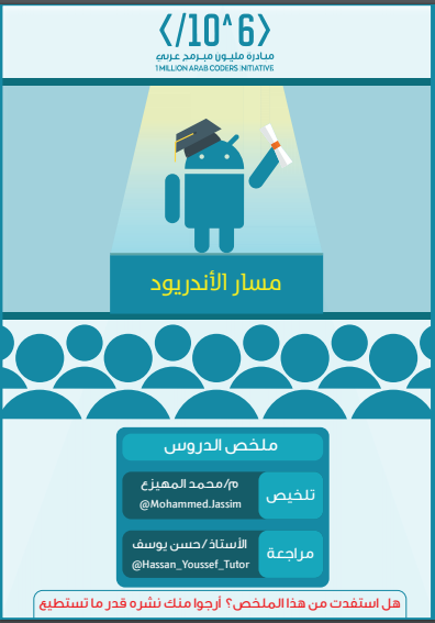 CSS4Dev's tweet photo. نقدم لحضراتكم الملخص الشامل لمبادرة مليون مبرمج عربي مسار الأندرويد الذي قام بتلخيصه المهندس محمد المهيزع ومراجعته الأستاذ حسن يوسف جزاهم الله خيرا 
ويحوي هذا الملخص على قواعد عامة في تصميم وبرمجة تطبيقات الجوال بأسلوب رائع ومشوّق وسلس

https://t.co/II3VJ8uP3g https://t.co/4iGtRb1NFn