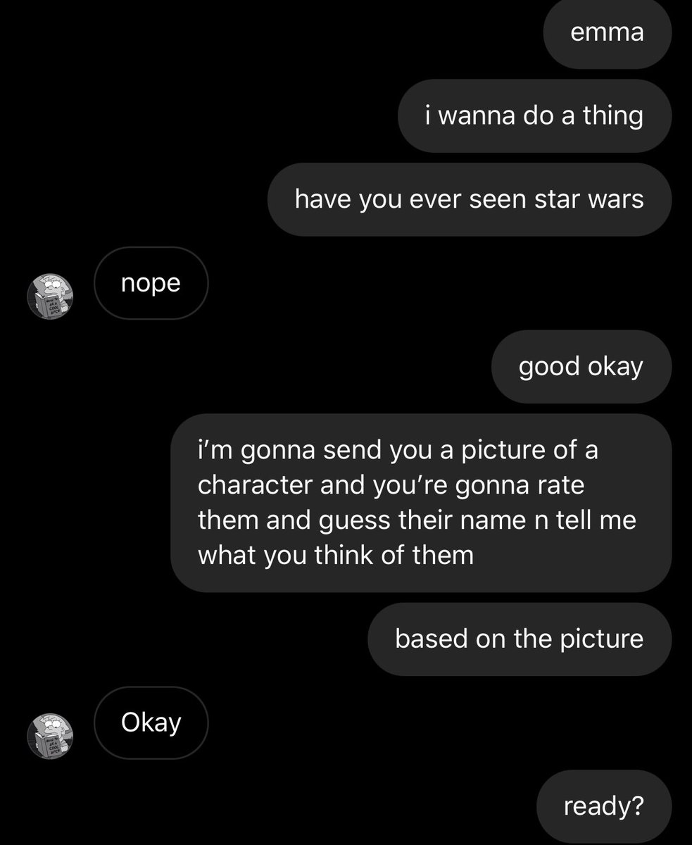 my friend emma has never seen star wars and i asked her to rate the characters based on their picture alone, a thread