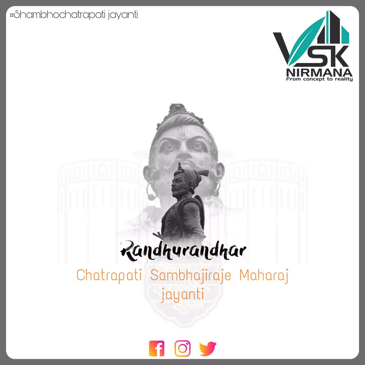 SanketQuotes's tweet photo. इतिहासाच्या पानावर, रयते च्या मनावर
मातिच्या कणावर आणी विश्वासाच्या प्रमाणावर
राज्य करणारा राजा म्हणजे,राजासंभाजीछत्रपती
मानाचा मुजरा
संभाजीजयंतीच्या हार्दिक शुभेच्छा
#sambhajimaharaj #Chatrapati #marathi #मराठीबोलाचळवळ https://t.co/njp71ZB1uW