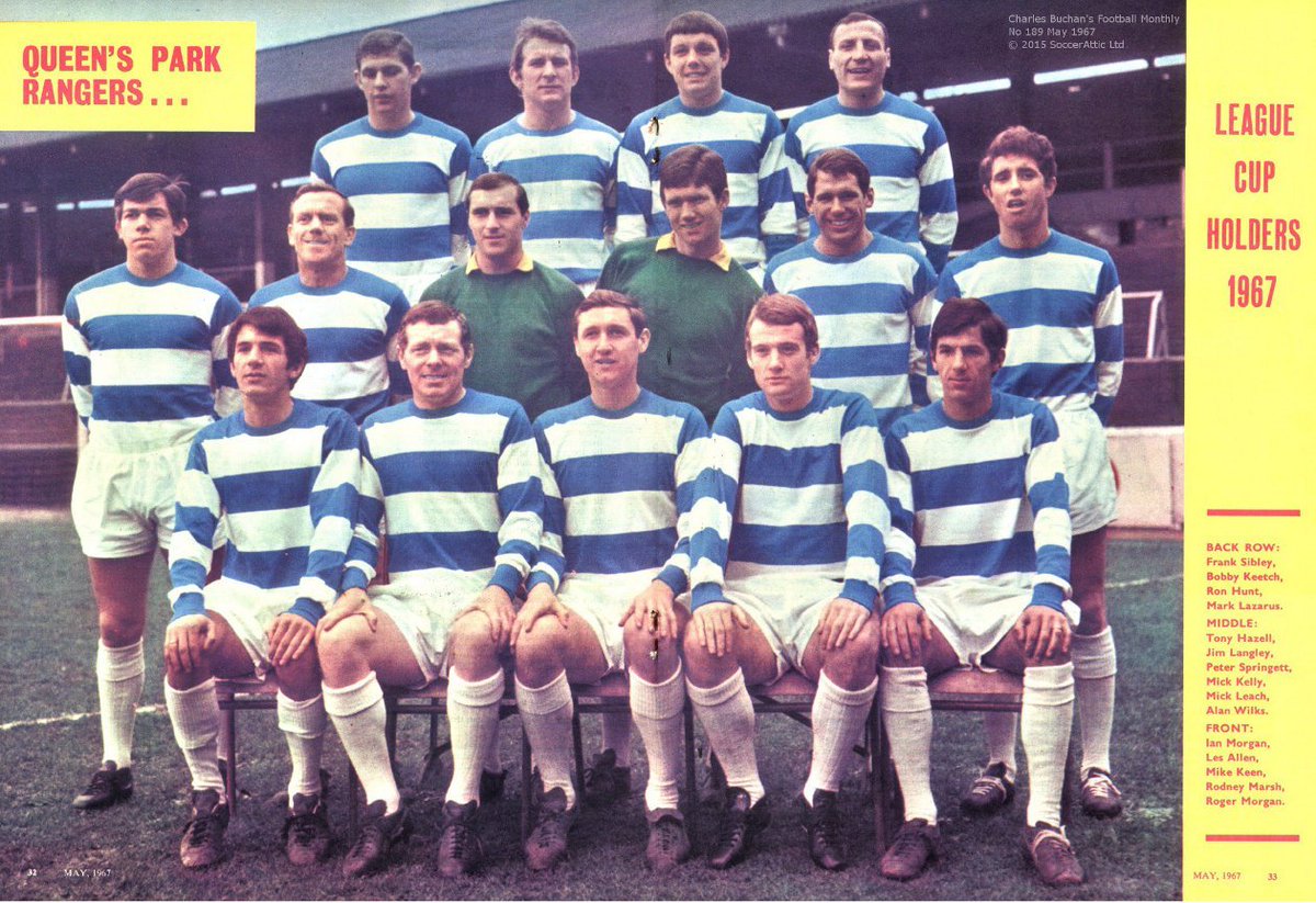 QPRReport's tweet photo. #OnThisDay in 1967: @QPR's "Double Winning" Season ends with 1-2 at @OUFCOfficial. @RodneyMarsh10 44th goal of season. One year later; Alec Stock's #QPR were looking forward to their first-ever season in top Flight (Div 1). #QPR's 1966/67 via @BushmanQPR
https://t.co/2deLi8rmCr https://t.co/99ekalrUD7