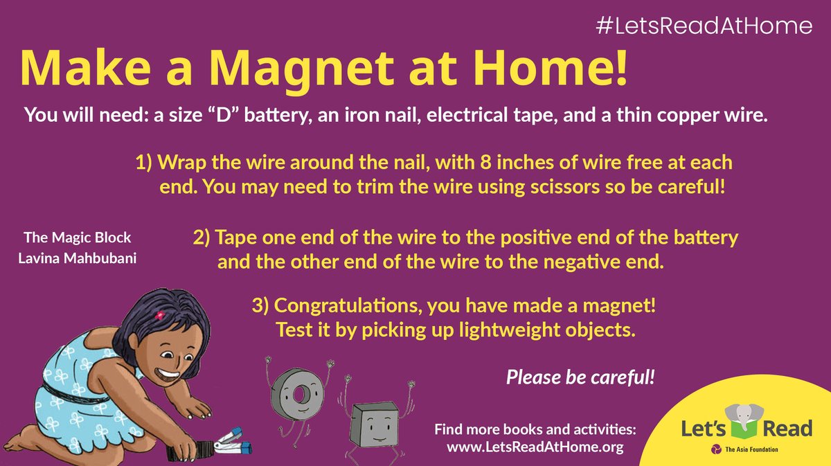 m_jkhan's tweet photo. Reading Tip to Parents: This is a fun home activity to do with your child. This will help them see how science is everywhere!
The Magic Block: https://t.co/82wBDvNPe7
Find more fun books and reading activities: https://t.co/kfbm8YEVVZ
#LetsReadAtHome
#LetsReadAsia https://t.co/9OJ1SMS5fJ