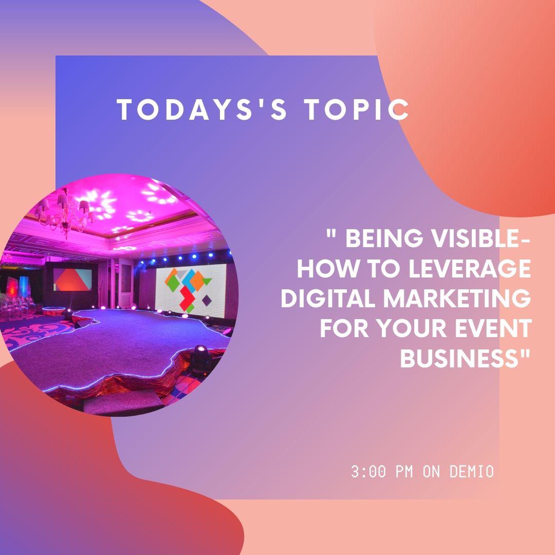 WaridiEvents's tweet photo. This week's webinar's topic is 'being visible- how to leverage digital Marketing for your event business '
#eventbusiness #eventskenya https://t.co/8ylNWgKwTP