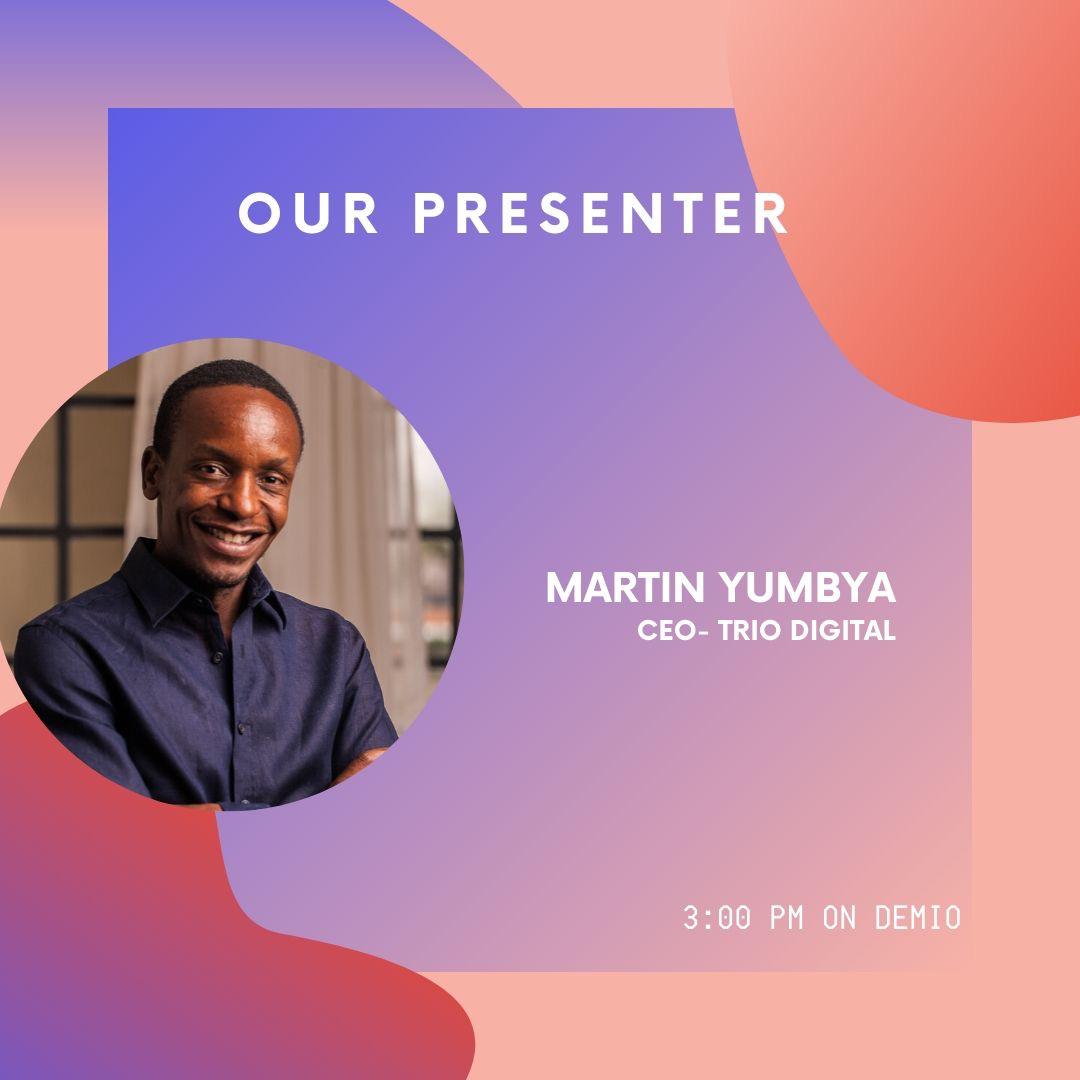 WaridiEvents's tweet photo. Join @MartinYumbya , CEO @TrioDigitalKe at 3pm ss he talks about Digital Marketing 
#eventbusiness #eventskenya https://t.co/x4M4BS5WD1