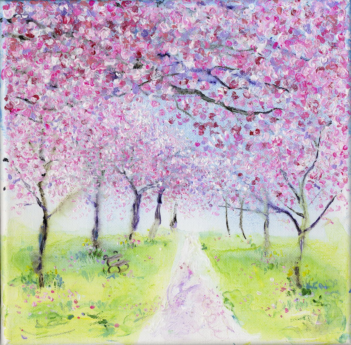anitabowerman's tweet photo. PLEASE HELP I have donated this #painting to Oatlands Community #charity Fund #Harrogate to an online #auction raising money for the local community sheltering.  Please go to MY LIFEPOOL HARROGATE Facebook page to bid.  Other amazing prizes. 30x30cm Acrylic painted with twig. https://t.co/4pF5V4ZO0t