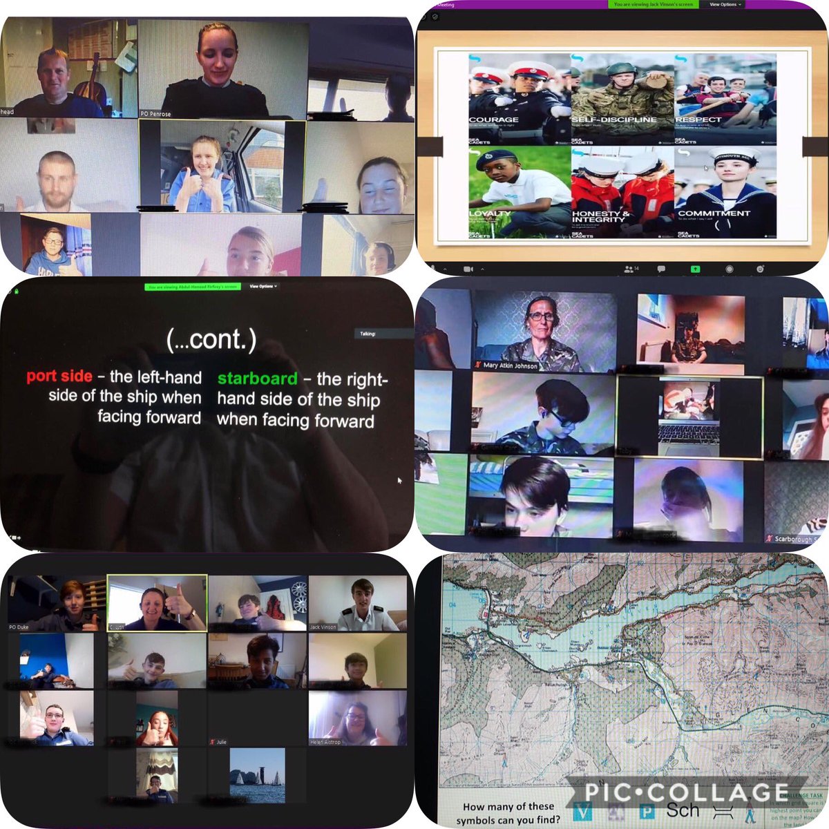 boroscc's tweet photo. Last nights “Zoom” lessons went down really well. They included 
General Sea Terms, What is a Map, Loyalty &amp; Respect, Behaviour Management, Virtual Leadership Tasks &amp; RMC Corps History. 
The virtual leadership tasks were a huge hit!! 

#FallInAtHome #CTP #TeamBoro #WhatWeDo https://t.co/p6urFAaEDJ