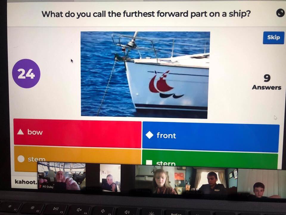 boroscc's tweet photo. Last nights “Zoom” lessons went down really well. They included 
General Sea Terms, What is a Map, Loyalty &amp; Respect, Behaviour Management, Virtual Leadership Tasks &amp; RMC Corps History. 
The virtual leadership tasks were a huge hit!! 

#FallInAtHome #CTP #TeamBoro #WhatWeDo https://t.co/p6urFAaEDJ