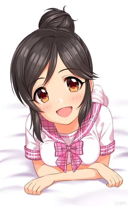 桃井あずきちゃんを描きました 