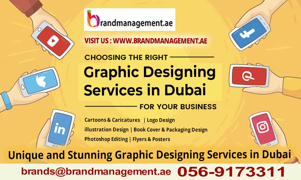 brandm_ae's tweet photo. Creative Graphic Designs Services in Dubai | 043554850

https://t.co/XPMDPSSWtg (055-9564344)

We Provide customized graphic designs for all businesses in Dubai-Abudhabi-Sharjah-Ajman-Kuwait-Qatar-Behrain-Muscat-UAE

Social Media Images-Business Cards Designs-Brochures Designs https://t.co/C5mh71PxdV
