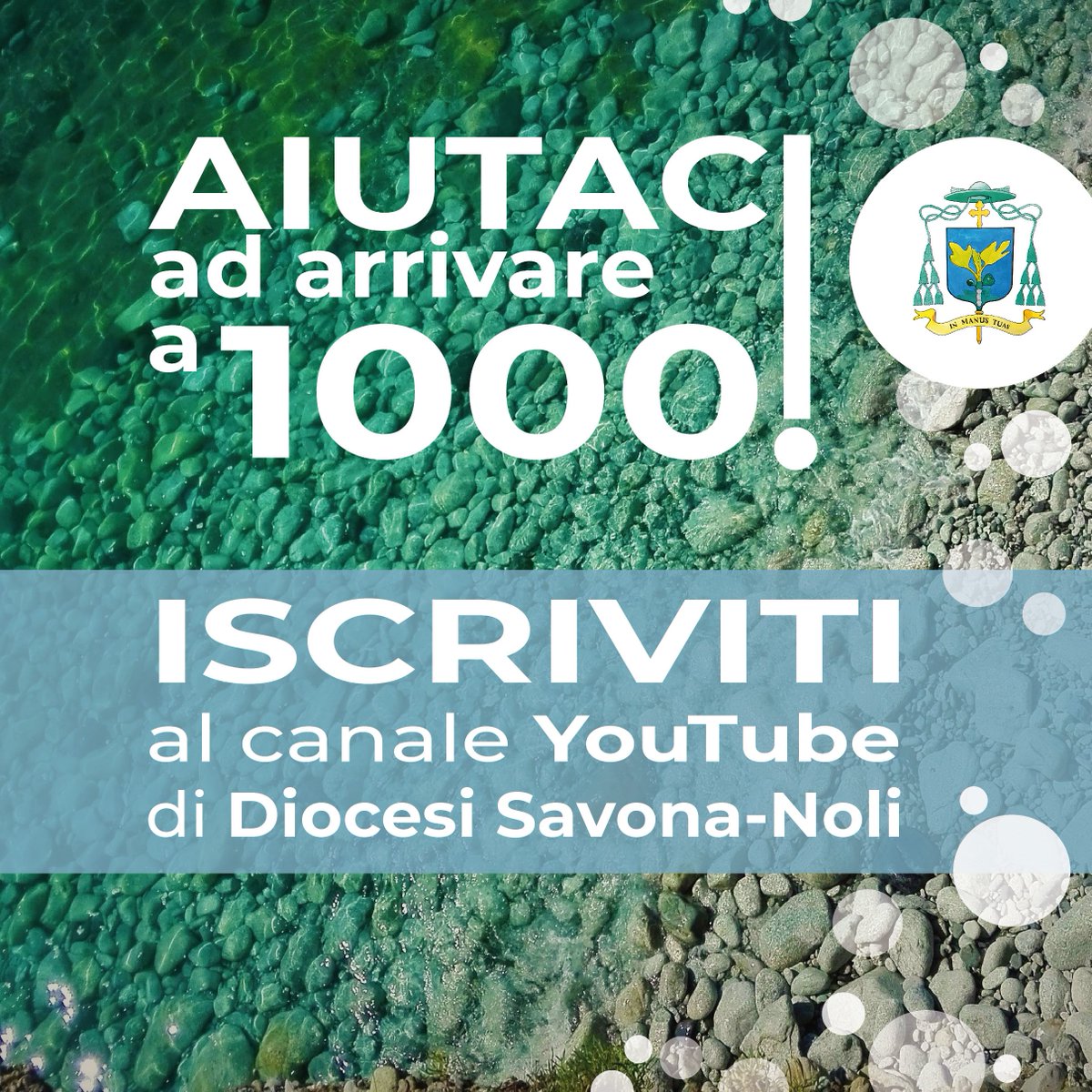 pgsavona's tweet photo. Abbiamo bisogno del tuo aiuto per arrivare a 1000 iscritti e poter fare dirette dal canale YouTube della Diocesi... cosa aspetti: ISCRIVITI subito! https://t.co/vpdKLPiw2o