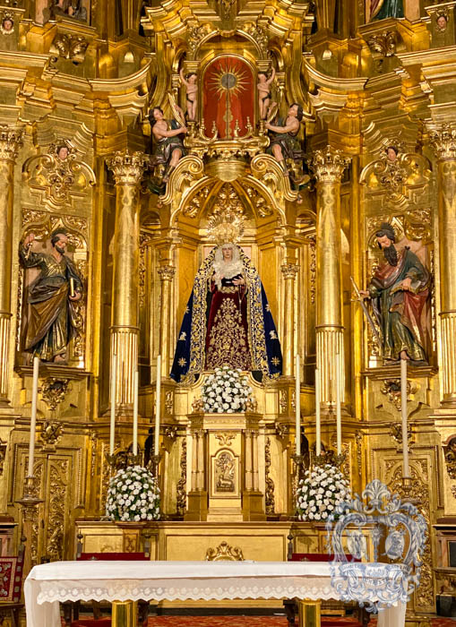 hdadsantamarta's tweet photo. Nuestra Señora de las Penas preside el Altar Mayor de San Andrés de forma excepcional para celebrar los cultos de mayo en su honor.

https://t.co/rAVhCElfIn

#CharitasChristiUrgetNos #SantaMartaCercaDeTi #MayoMesdelaVirgen https://t.co/Q8TFf0prWt