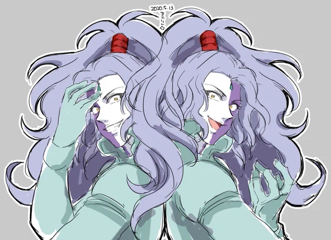 初描き『機動戦士クロスボーンガンダム 鋼鉄の7人』光のカリストと影のカリスト(カリスト兄弟) 