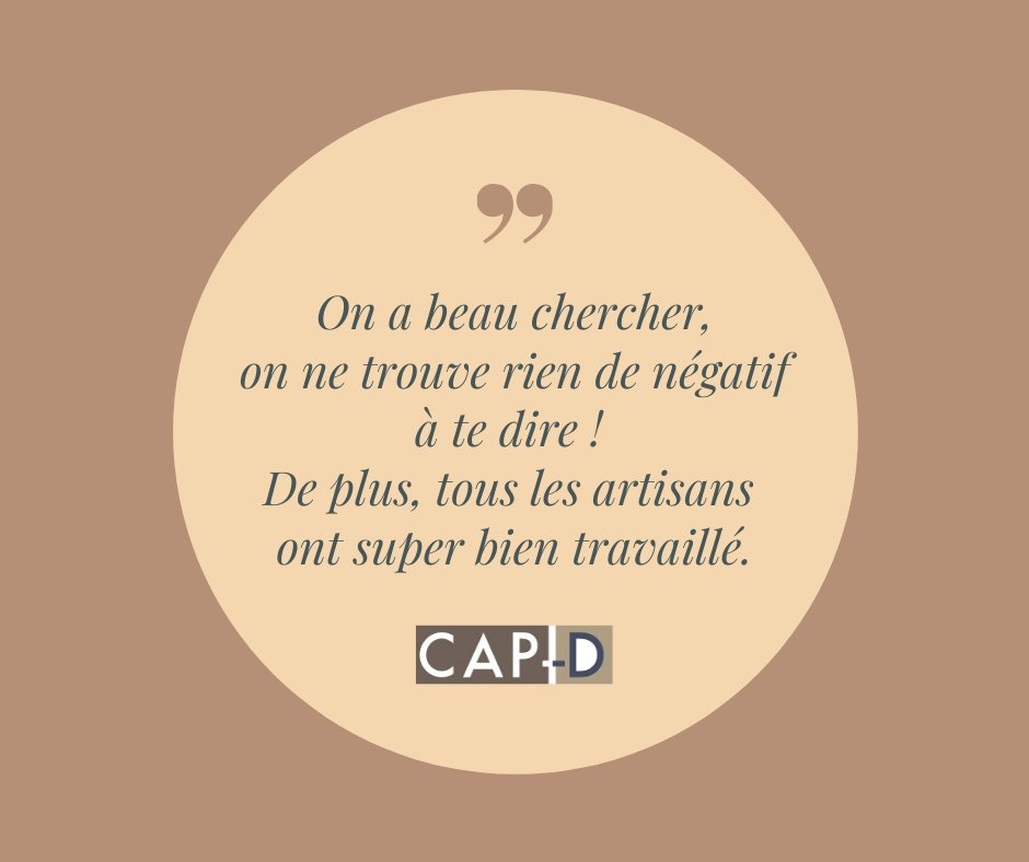 Nos réalisations, ce sont nos clients qui en parlent le mieux 😊 

#CAPD #architectedinterieur #design #deco