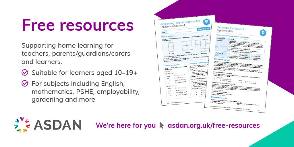 ASDANeducation's tweet photo. Happy #NationalNumeracyDay ➕➖➗
Celebrate with 10 free resources exploring the Mathematics in our everyday, from a cake recipe to walking through a garden. 👉 https://t.co/UalhqJkLPa 
#HomeLearning #ASDANresources https://t.co/IwKzF7UUoR