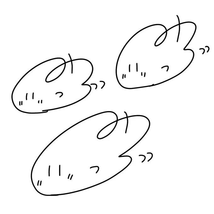 新しいサインを考えていたのですがなぞの飛行物体ができてしまいました。可愛いです 