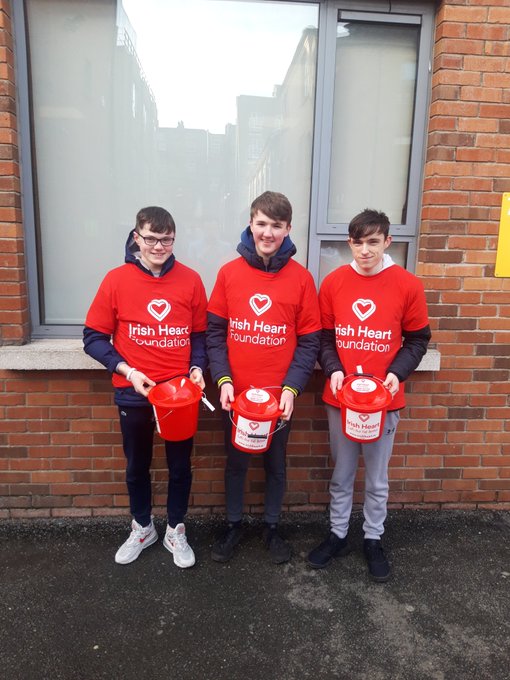 Correction: Some names were missing....

Post from 14th Feb

Well done to Jack, Cathal, Adam, Jack, Eoghan, Joseph, Cormac and Ameen who came in on their day off to collect for the <a href="/Irishheart_ie/">Irish Heart Foundation</a> on their National collection day. 

"Part of being a person is about helping others"