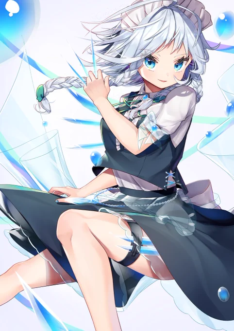 ロイヤルブルームーンストーン×透明×咲夜 