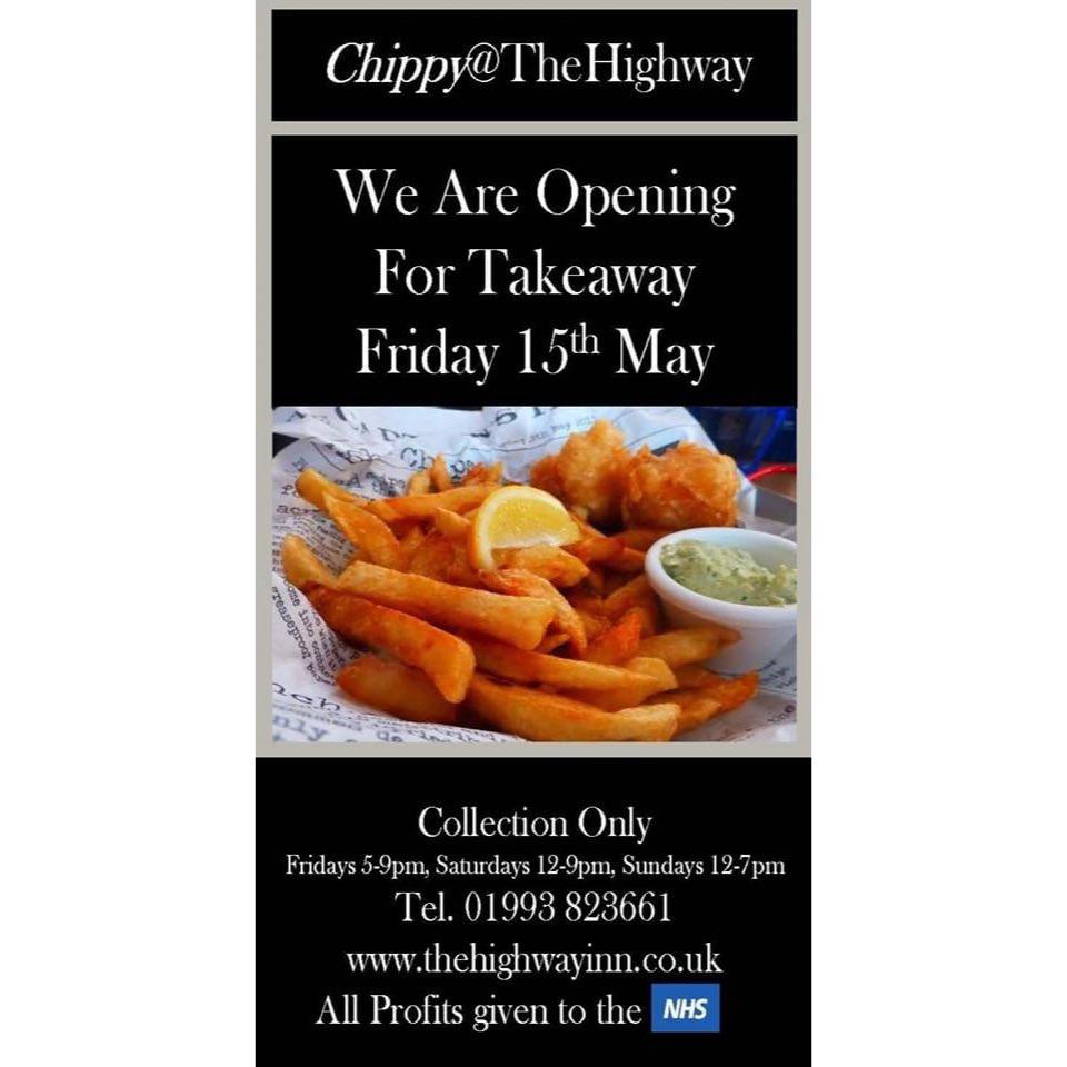 We are now taking orders for takeaway for this weekend