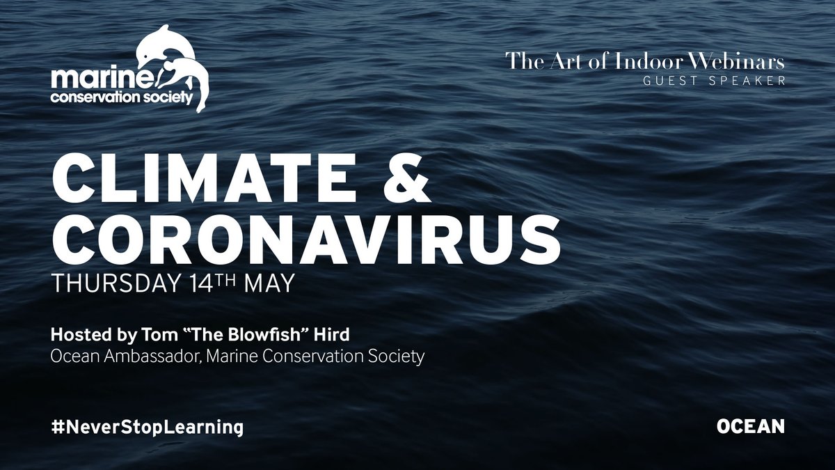 Highlighting some of the positive side effects of Covid-19 on the #environment, join <a href="/mcsuk/">Marine Conservation Society</a> ambassador Tom <a href="/TheBlowfish/">The Blowfish</a> Hird to hear how we should treat these bizarre times as a learning exercise. Join us tomorrow @ 11am: oceanoutdoor.com/webinars/ #NeverStopLearning #O4O