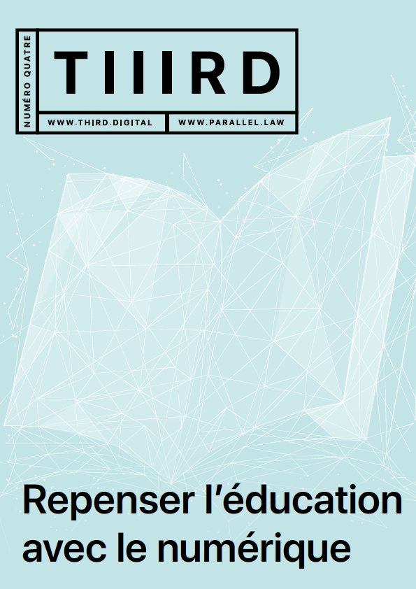 📢 Ravi de vous annoncer la publication du nouveau numéro de la revue pluridisciplinaire #Third.
« Repenser l’éducation avec le numérique » analyse toutes les dimensions de l’éducation à travers le prisme du numérique. Merci à tous nos contributeurs !
third.digital/numero-quatre/…