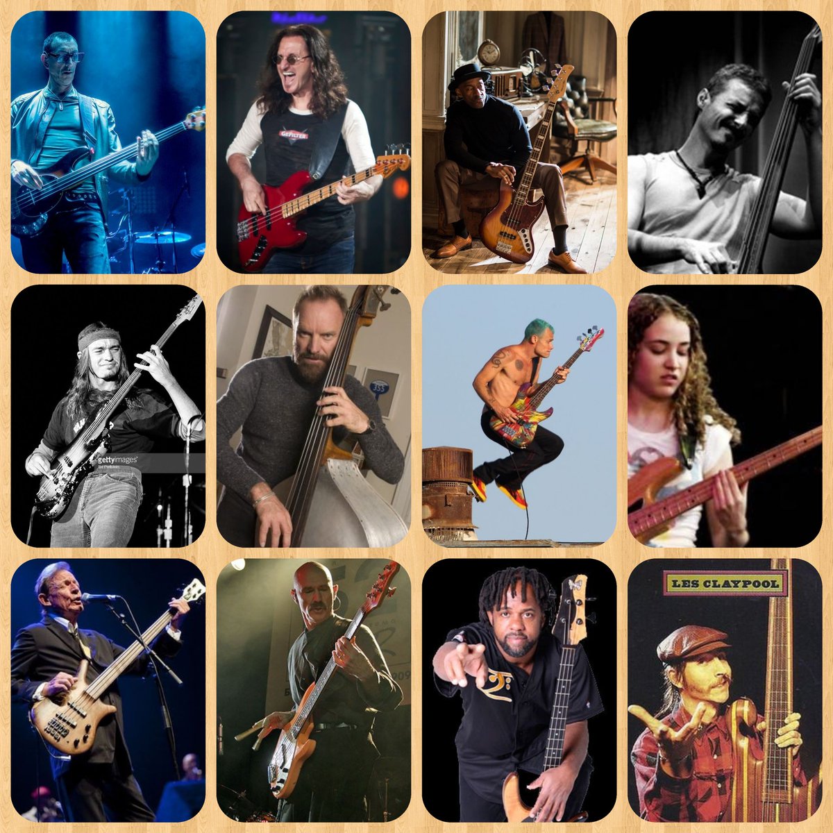 Serugiran82's tweet photo. Miercoles de Bajistas.
#PinoPalladino #GeddyLee #MarcusMiller #PedroAznar #JacoPastorius #Sting #FleaRHCP #TalWilkenfeld #JackBruce #TonyLevin #VictorWooten #LesClaypool https://t.co/GcHjTkdE2Y