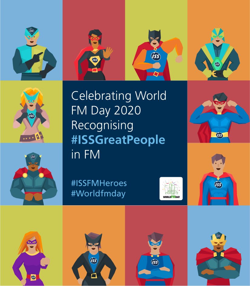 It’s #WorldFMDay2020 today! We want to celebrate and say thanks to all our talented and dedicated #ISSGreatPeople working in #ISSTechnicalServices. Join us in celebrating these #ISSFMHeroes today – who are yours?