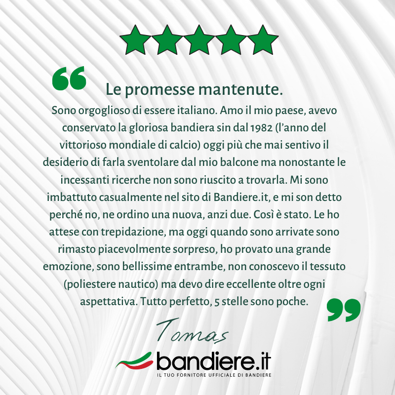 BandiereInfo's tweet photo. Grazie Tomas per le belle parole. 
Ci emozioniamo anche noi, quando cogliamo tanta soddisfazione ed orgoglio. 

👉Leggi la recensione qui: https://t.co/Vo37hppoBh https://t.co/xOgXv82eXo