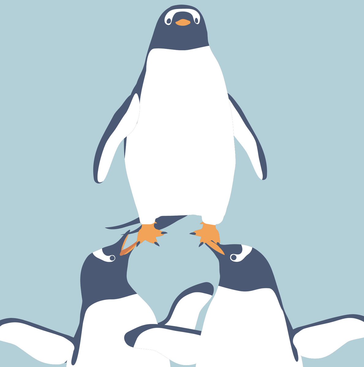 「ジェンツーペンギンの塔#penguin #ペンギン #ジェンツーペンギン 」|えまごろう🐧のイラスト