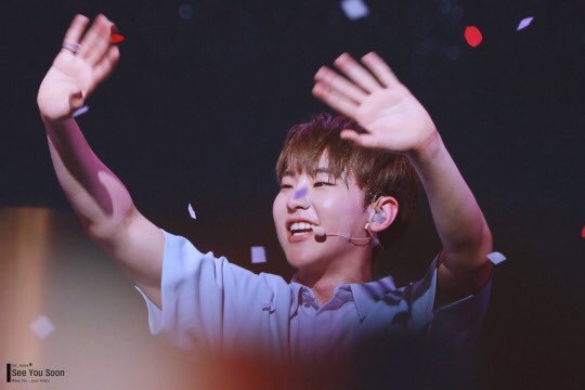 Let's appreciate every smile be brings on stage, because he's doing it for us carats to also be happy @pledis_17  #HOSHI