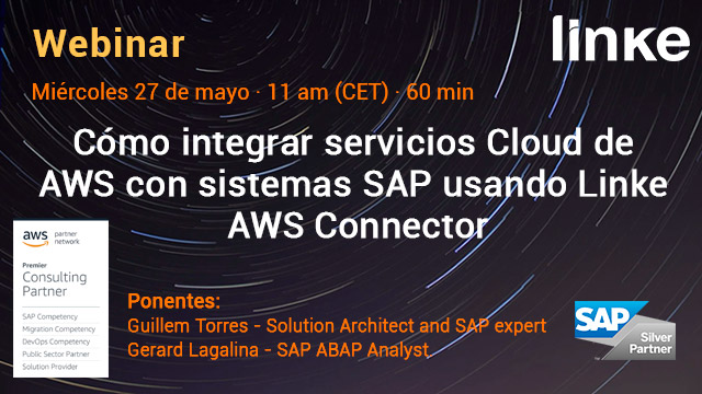 SyntaxSystemsES's tweet photo. 🗓 WEBINAR: Descubre cómo integrar servicios @awscloud con sistemas #SAP usando Linke AWS Connector 👉: https://t.co/hIklADJQzt

#aws #cloud #storage #databackup #cloudcomputing #bigdata #contentrepository https://t.co/RPVnwQD7tt