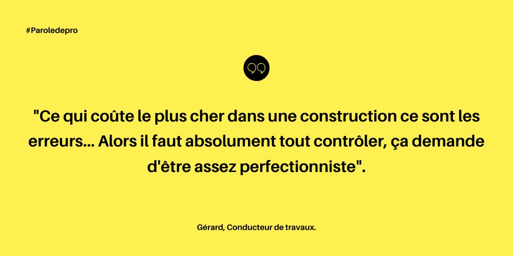 BTP_CFA_Centre's tweet photo. 🚀 #Paroledepro ! Et vous, travailleurs du #bâtiment, quelles sont pour vous les qualités indispensables d'un pro' du #BTP ? 🧐
.
.
#témoignage #conducteurdetravaux #chefdechantier #chefdechantier👷♀️ #travaux #chantier #construction #formation https://t.co/KwYAKn62Gh