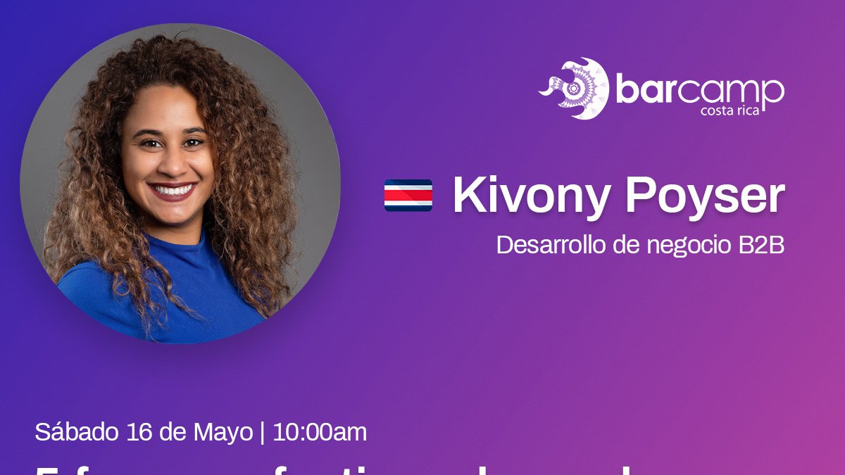 jrarce's tweet photo. Por acá mi buena amiga @kivony brillando en temas comerciales. ¡Esta chiquilla tiene una pasión comercial como le he conocido a pocas personas en mi carrera! No se pierdan su charla en #BarcampCR este Sábado 16. https://t.co/L8zkfrtIDc