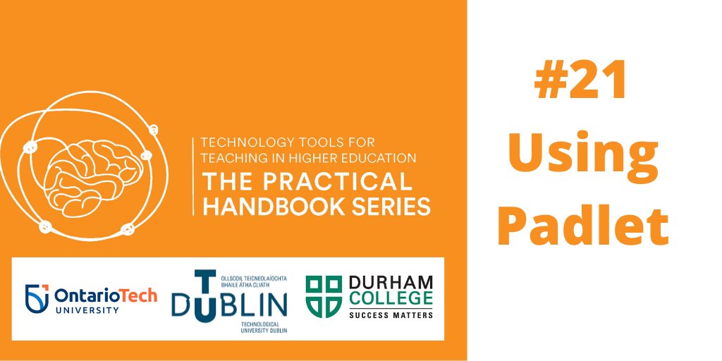 TUDublinEntEng's tweet photo. Today, we will highlight Paul Dervan's section of 'The Practical Handbook Series' where he examines 'Using Padlet to Flip the Student Role to that of Teacher'. Padlet functions like an online notice board, click here to read more about how it works👉 https://t.co/ChAQlYzyJC https://t.co/9iUXw1kPuX