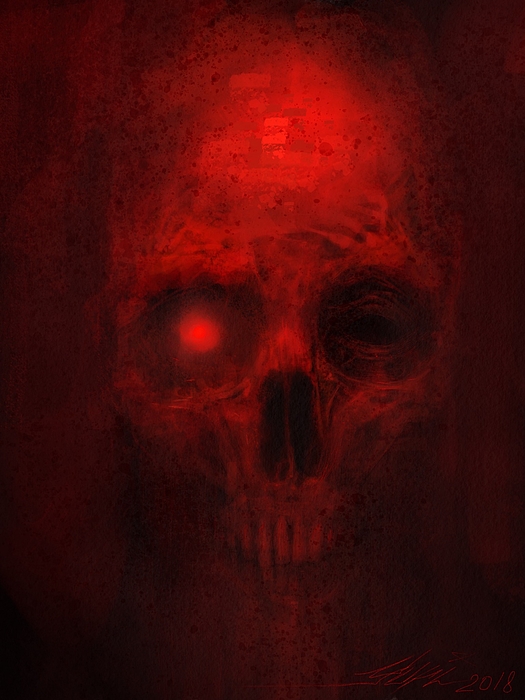 SeimaYuri's tweet photo. New artwork for sale! - "Red Skull" - https://t.co/skeTbX3qo3 @fineartamerica https://t.co/dU7ZHgdSM4