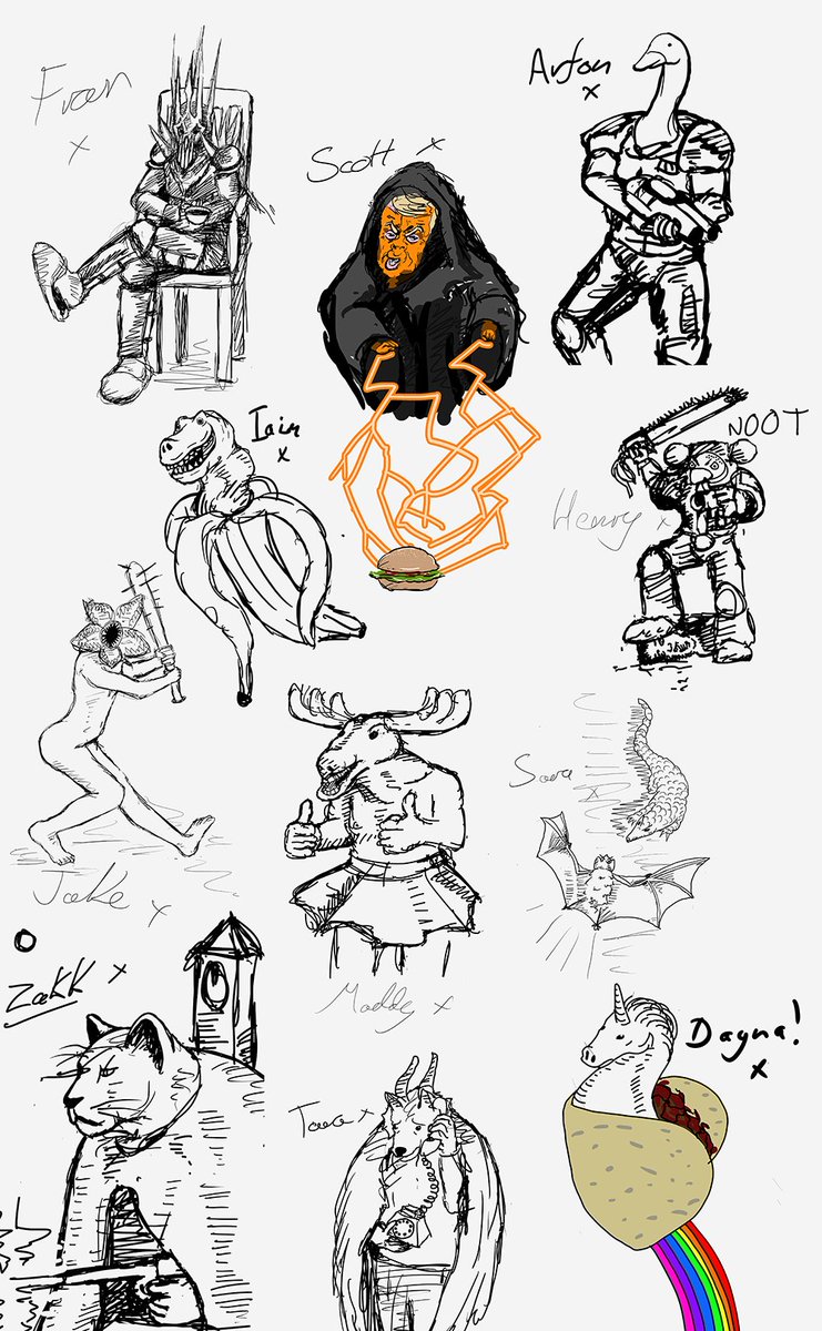 Flint_Moore's tweet photo. Noah's art and hang out Livestream chaos from Monday night!
If you want to join in on the fun come along to our Facebook page next Monday and bring your questions and drawing ideas
#Livestream #illustration #FlintMoore #Noahdrawsforyou https://t.co/MSVx8wLfqK